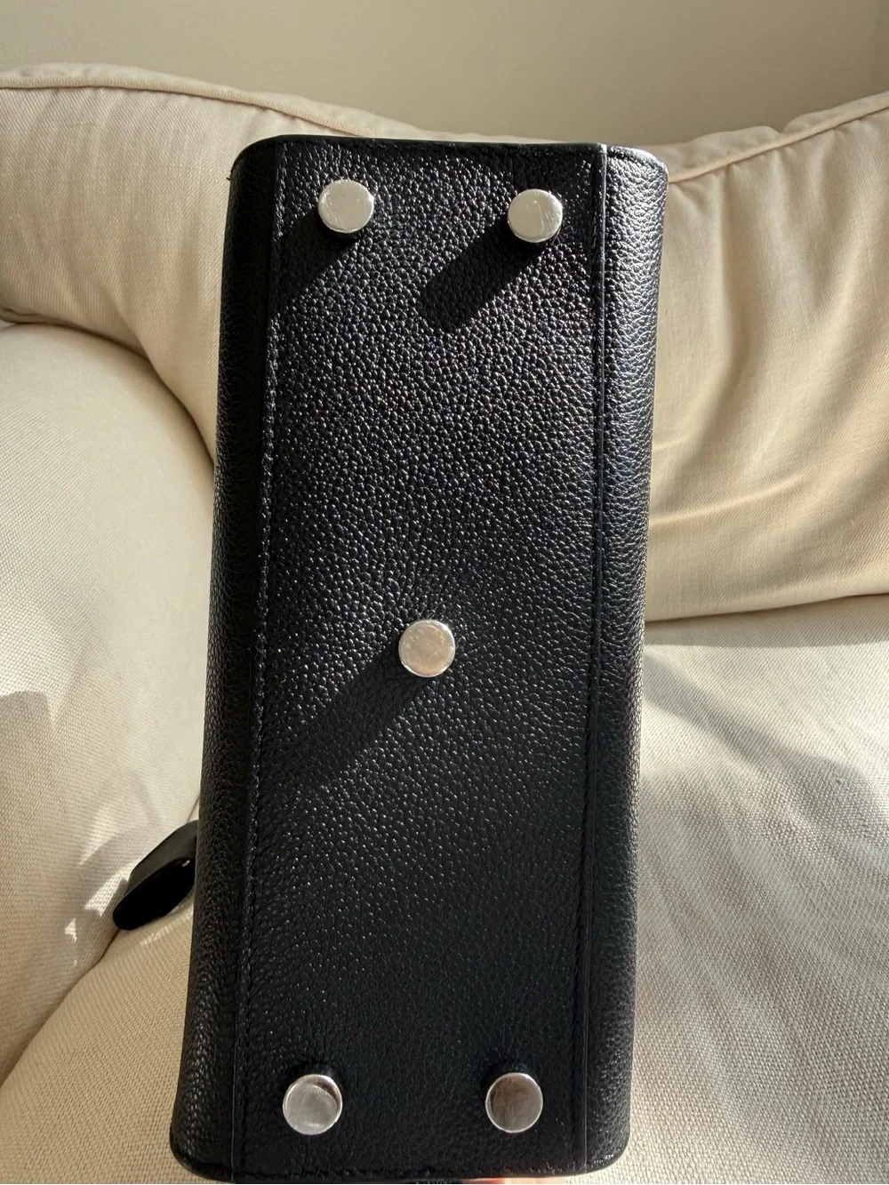 Saint Laurent Sac De Jour Baby Top Handle Bag In Grained Leather